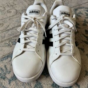 Adidas Women's Grand Court White and Black Sneakers 10.5